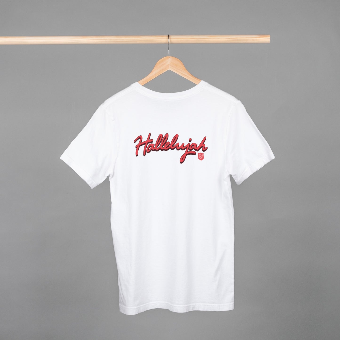Polera blanca Aleluya