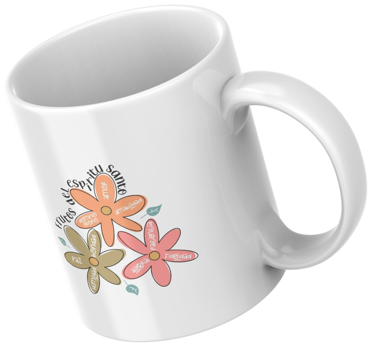 Taza con diseño "Frutos del Espíritu"