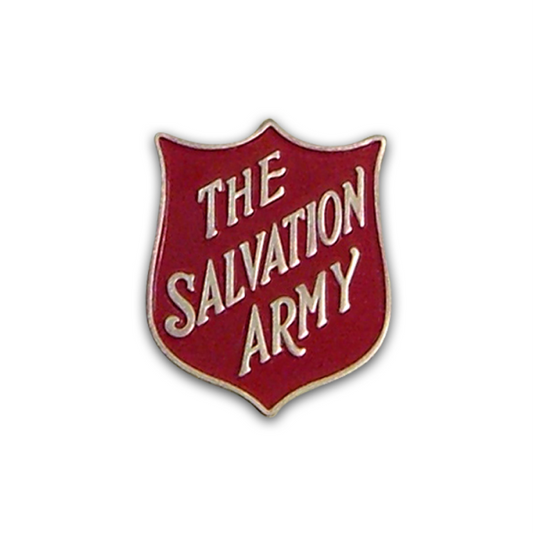 Pin metálico plateado - The Salvation Army