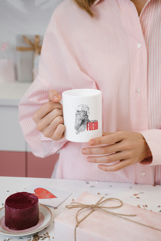 Taza con diseño "Sangre y Fuego"