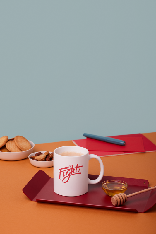 Taza con diseño "I'll Fight"