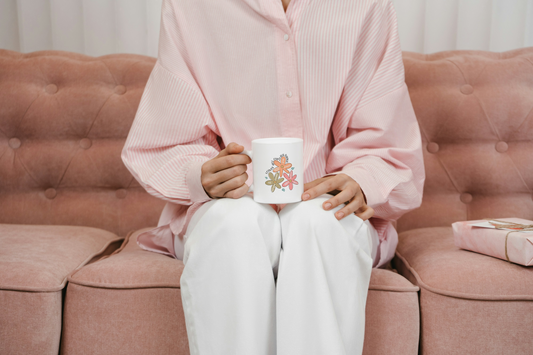 Taza con diseño "Frutos del Espíritu"